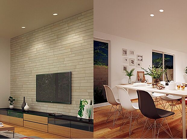 【【全居室LED照明（標準搭載）】】入居したその日から明るい暮らしを。
居室ごとの最適な光量を計算し、快適な明るさを実現。省エネで長持ちするLED照明を全室に標準装備しています。
