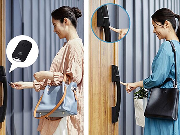 【【スマートコントロールキー】】カギを持たずに、スマートに出入り。
Bluetooth対応の専用アプリで、スマホから施錠・解錠が可能。毎日の外出が、もっとスムーズに。