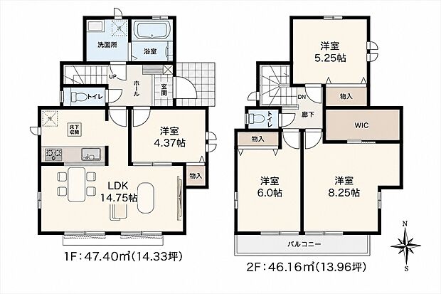 A号棟間取り図