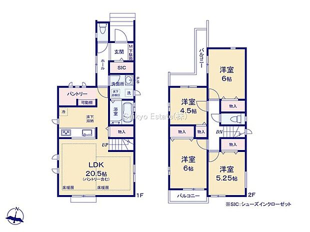 間取り図（A号棟）
