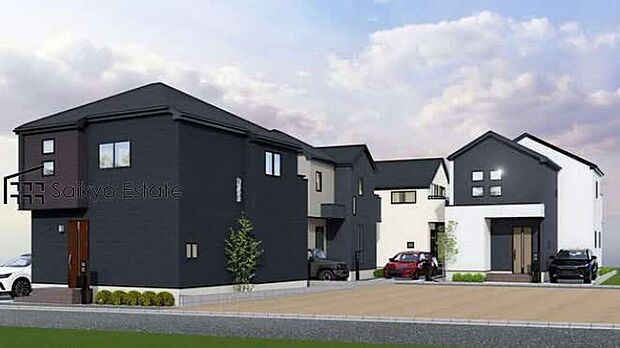 外観完成予想図（全体）
