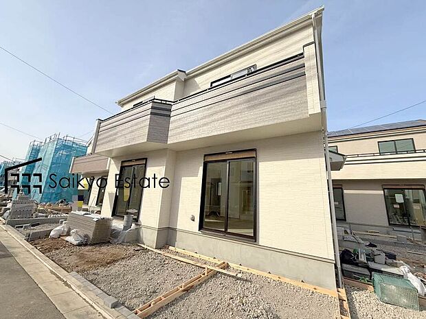 【外観（G号棟）】住宅性能評価6項目において最高等級を取得！建物の劣化軽減や構造の安定、耐震性などに優れた確かな品質の住まいです！太陽光発電採用住宅！昼間の購入電力を削減してくれます！
