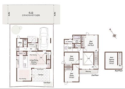 建物面積に車庫面積9.65ｍ2を含む 