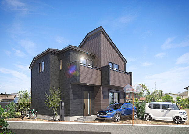 【建物イメージパース】
全14区画の大型分譲地が誕生。新区画のため、きれいな街並みでの暮らしを望めます。
ZEH水準仕様でのプランを提案。省エネ性能に優れた住まいで暮らすことができます。