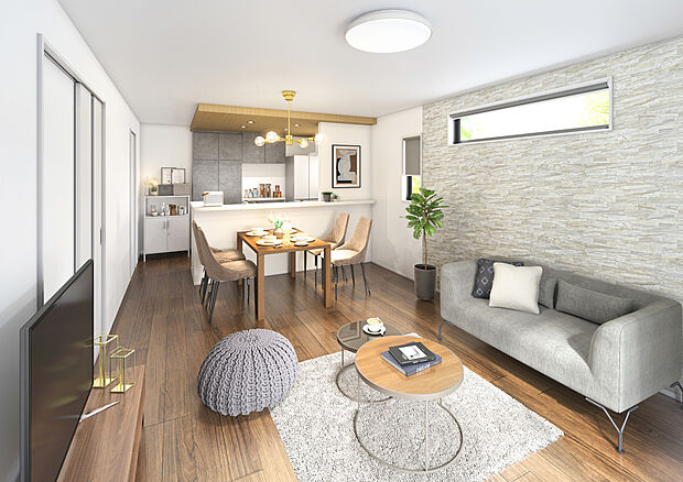 【建物プラン例】
ZEH水準仕様、設計・建設性能評価書取得前提の永く安心して暮らせる住まい。建売分譲では叶わない、お好みのプラン・カラーセレクトでの建築が可能!