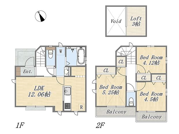 【間取り図】
断熱・省エネ性能に優れたZEH水準仕様住宅！
耐震等級3をはじめ、住宅性能表示制度において6項目最高等級を取得の高仕様な住まいで快適な暮らしを実現できます！