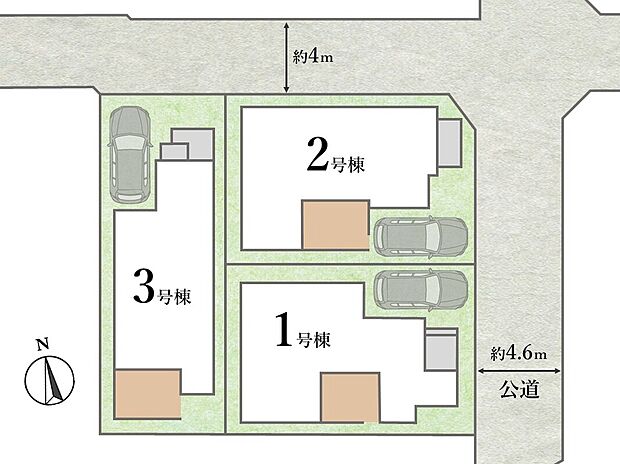 【全体区画図】
コンビニが気軽に利用しやすい徒歩7圏内に点在している暮らしやすい環境。
公園、幼稚園や保育園、小中学校が徒歩13分圏内に点在しており、子育て世代のファミリーでも安心して暮らせます。