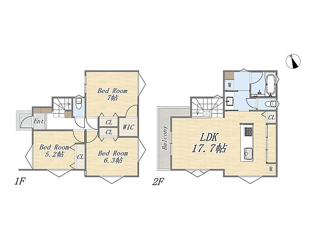 【間取り図】
「ビッグ・エー 練馬東大泉店」や「いなげやina21練馬東大泉店」などスーパーが徒歩10分圏内に点在。日頃のお買い物に困ることがありません。