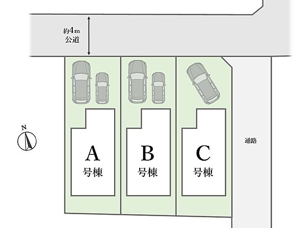 【全体区画図】
自然豊かな深大寺エリアが近く、週末の散策や外遊びも楽しめる住環境。都内に居ながらも緑豊かな立地で余白ある暮らしが叶います。