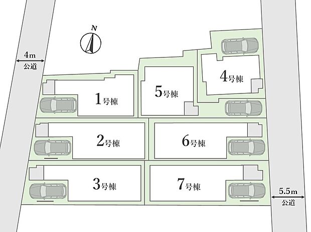 【全体区画図】
LDK19帖超×3~4部屋プランにロフトもあり、収納豊富!
ビルトインガレージ付きで大切なお車を雨風から守ることが出来ます!