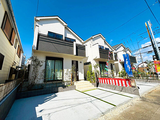 【【外観】】キッチン・洗面ルーム・バスルームなどの水周りが同じ階にあるため、家事効率が良くなります!ふと思ったときすぐ家事を行えるので面倒な階段の往復がなくなるのもメリットです。