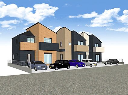 【建物完成イメージパース：外観】