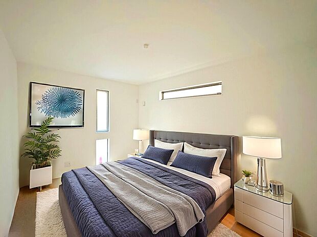 【【Room：6帖】】全居室に収納スペースが備わっており、収納が豊富なプランニング！
本画像はCGで作成しており、実際に現地に家具は配置しておりません。また、価格に家具は含まれません。