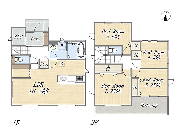 【4LDK+SIC+ワイドバルコニー】太陽光搭載、長期優良住宅