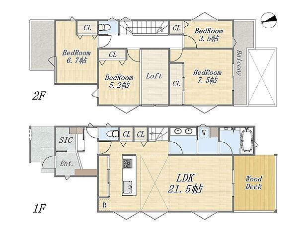 【4LDK+SIC+Pantry+Loft+ウッドデッキ】※本物件の価格は未定です。
販売開始まで契約または予約申し込みおよび、申し込み順位の確保につながる行為は一切できません。
2月販売開始予定。