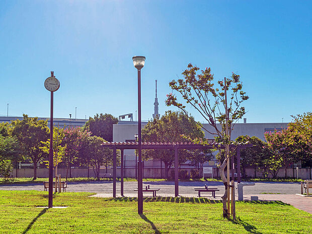 間栗公園（約500m）