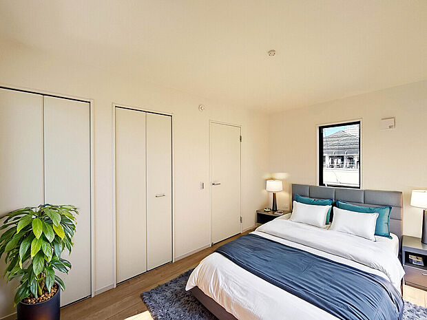 【【施工例：Room】】全居室収納付き。収納を活用することでより広く快適な空間を保つことが可能です。