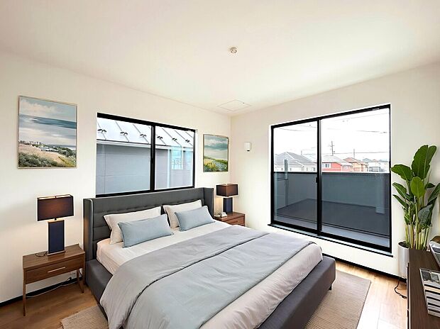 【【Room 8.25帖:2号棟】】全居室2面採光のプランや全室南向きのプランなど、ライフスタイルに合わせた棟選びが可能!