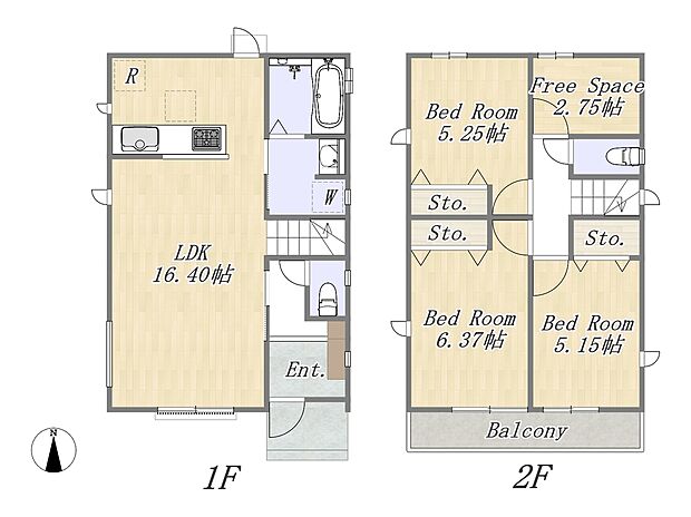 【3LDK+納戸+カースペース2台】長期優良住宅対象
太陽光パネル搭載