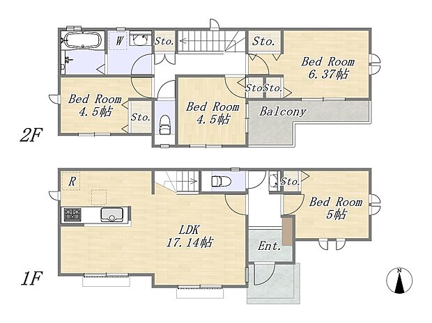 【4LDK+カースペース2台】長期優良住宅対象
