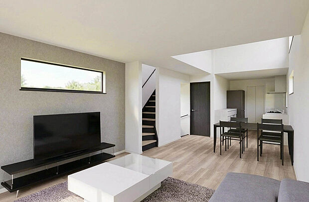 【【建物イメージパース】】弊社限定公開！土日祝日現地販売会実施中！
「幡ヶ谷」「西新宿五丁目」「中野新橋」駅が利用可能な利便性高い希少立地に誕生。2階LDKは一部吹抜天井設計の開放的な邸宅です。