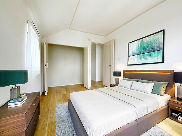 【【施工例:Room】】構造躯体の倒壊等防止/損傷防止の双方で耐震等級3を標準仕様とし、繰り返す地震や台風をはじめ、災害から家族と暮らしを守ります。