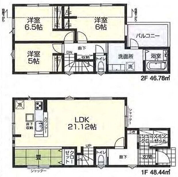1号棟間取図