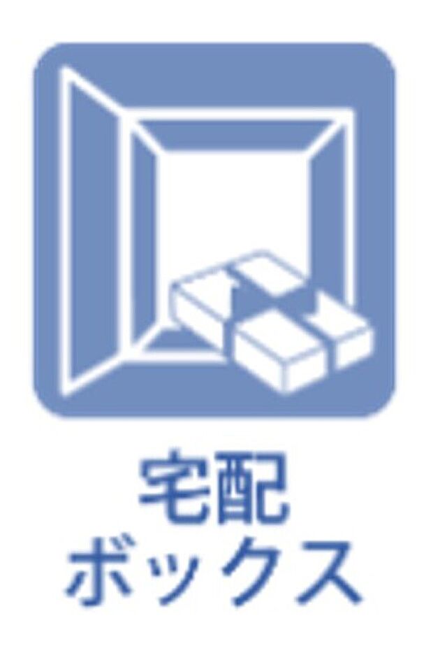 【宅配ボックス】ポストの下に設置しております。