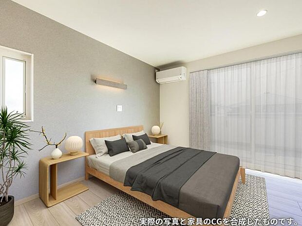 【主寝室【2号地】（2024年10月撮影）】WIC付きで便利なプライベート空間