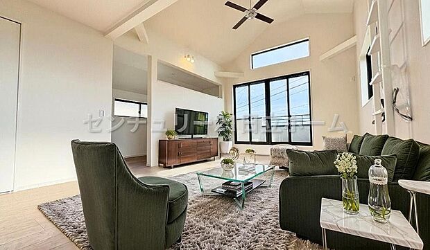 ゆとりを感じさせる上質で明るい空間が、住まう人や訪れる人を心地よく迎え入れてくれます。(本画像家具はCGで作成しており、実際に現地に家具はおかれておりません。また価格に家具は含まれておりません)