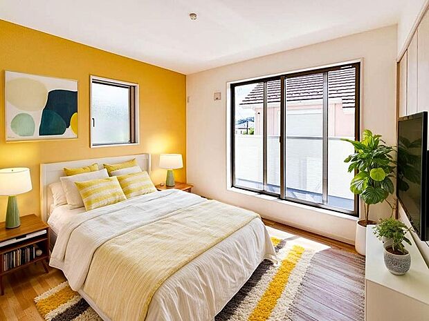 【Private room】【CGにて家具配置】  過ぎ行く時間をゆったりと感じることができる落ちついたプライベートルーム。