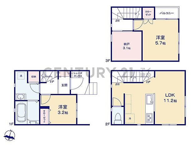 【2LDK+S】家族との会話が弾む対面式キッチン
