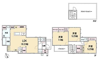 松戸市常盤平双葉町　スカイバルコニーで季節を感じられるお家　新築一戸建て　全１棟（990910482） その他