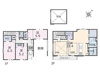 江戸川区南小岩５丁目　１４期　新築一戸建て　全１棟　水回り集中で家事同線抜群のお家（990971066） その他