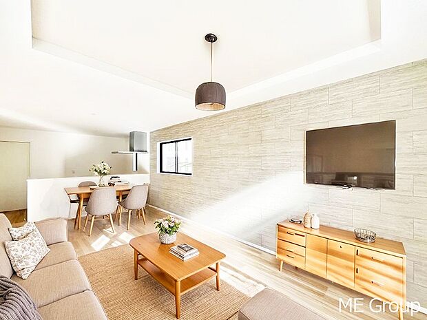 落ち着いた雰囲気のＬＤＫは家族みんなの快適空間※家具はCGです