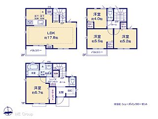 足立区南花畑１丁目　新築一戸建て 全１５棟　4LDKのゆとりあるプランニング、充実した収納スペースがあるお家（2625035） その他