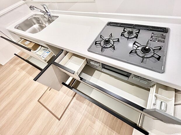 【スライド収納】使いやすさを優先したスライド式収納タイプ!