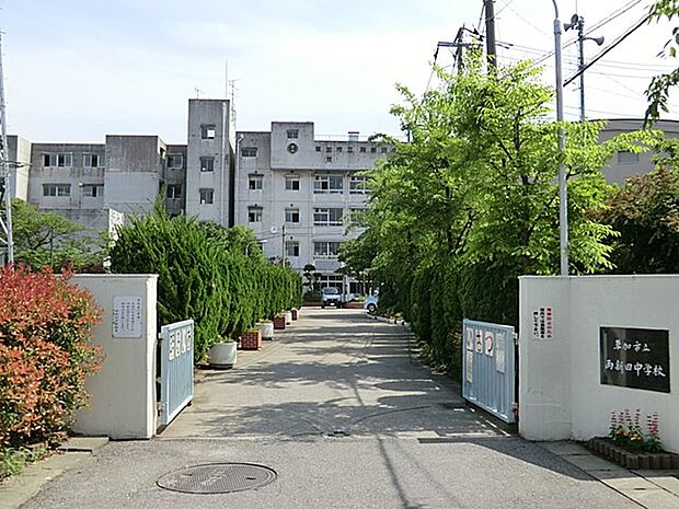 草加市立両新田中学校（約800m）