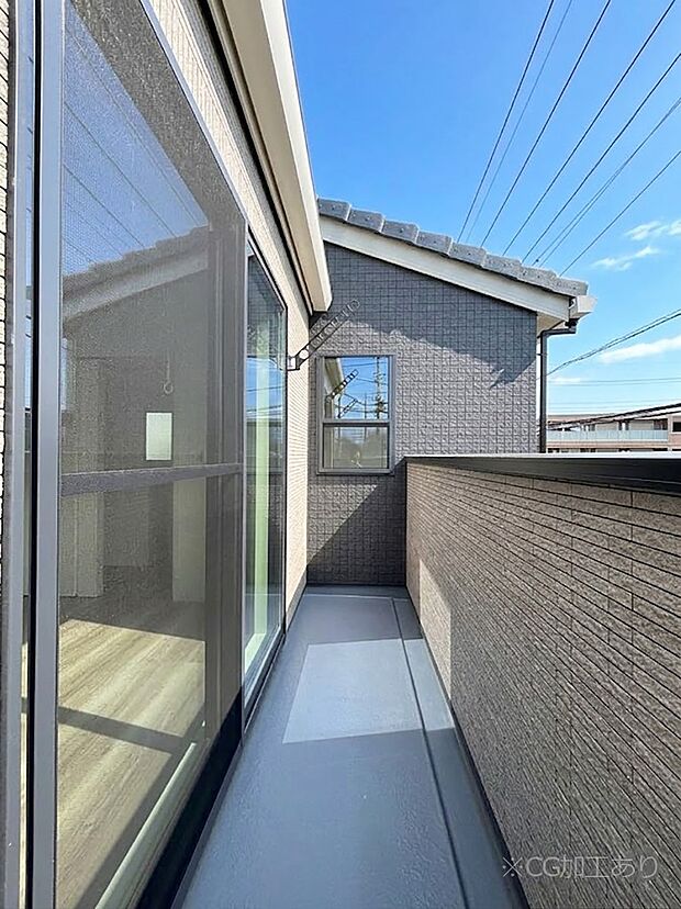 【バルコニー】風通しの良いバルコニー