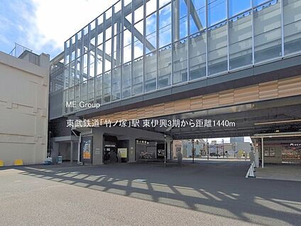 東武鉄道「竹ノ塚」駅 1440m