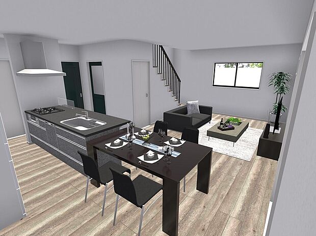 【■内観パース】LDK