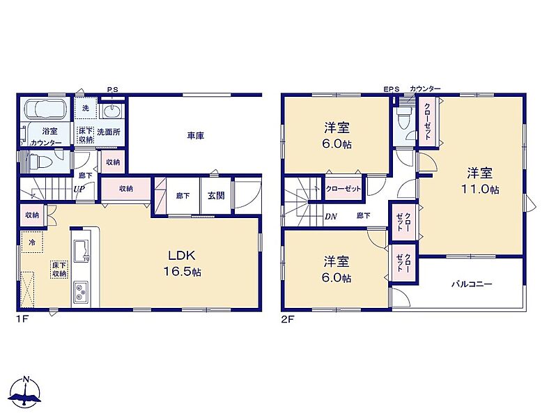 １号棟　間取り図