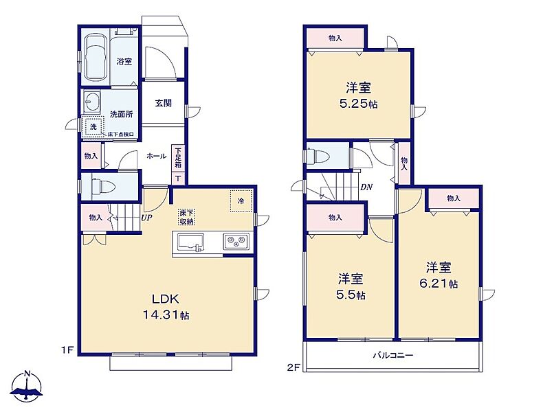 １号棟　間取り図