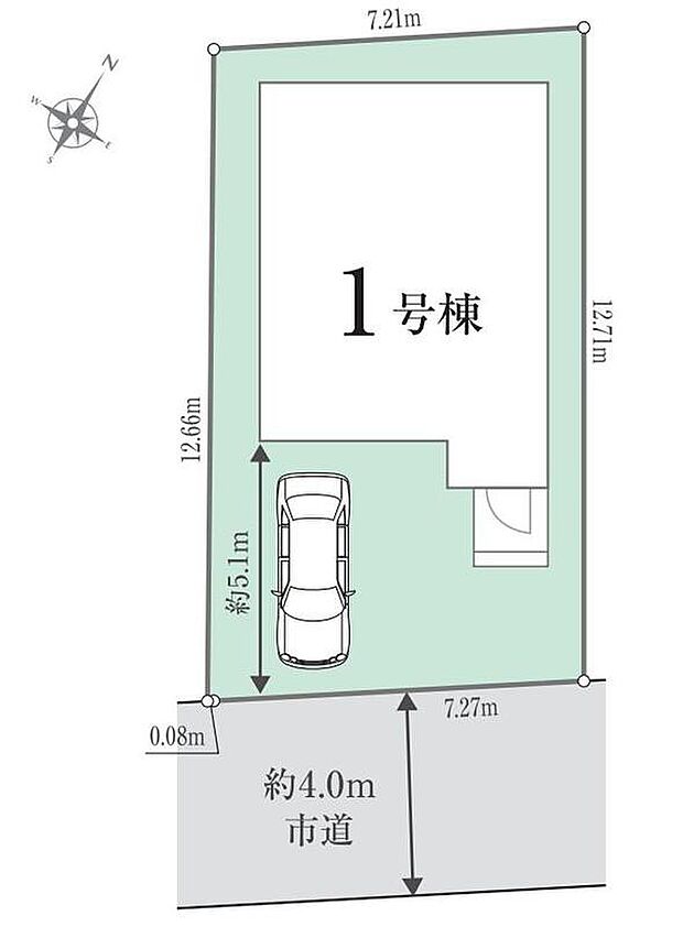 南東道路に面しております♪徒歩圏内にスーパーやコンビニなどが揃う便利な住環境です。