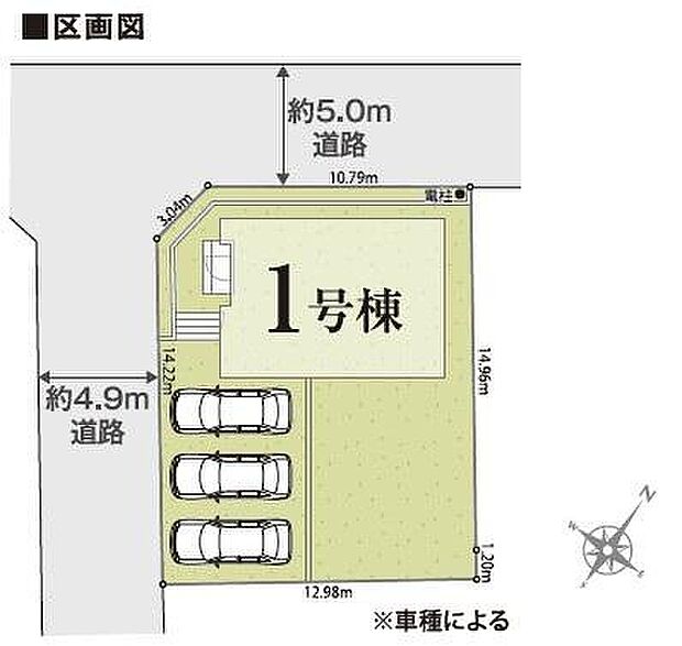 敷地２００平米超え！カースペース並列３台分！建物南東側に広いお庭付き！オフの時間を楽しみたい方におすすめの物件です！