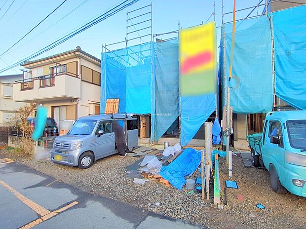 【現地外観写真】住宅性能評価で耐震等級3(最高等級)を取得!お客様を守る大切な住宅だからこそ、第三者の検査を受けて安心して住んでいただける住宅をご案内させて頂きます。その頑丈さを、ぜひ現地にてご体感くださいませ。