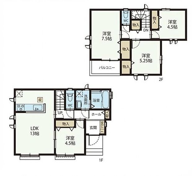 【4LDK】☆リビング横洋室☆
お子様の遊び場やお昼寝スペースとしてなど、リビング横の洋室を開放し広々とお使い頂けます。突然の来客時には戸を閉めて視線を遮る事も可能です。