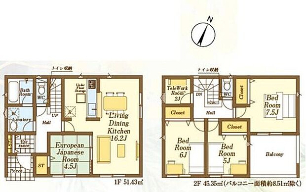 【4LDK+S】☆全居室収納完備☆
全居室に収納を完備！居室の全空間を有効活用できます。自分好みのお部屋でゆったりお寛ぎいただけます♪