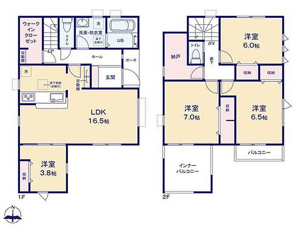 【4LDK+S】☆大容量ウォークインクローゼット☆
洋服や小物類など、目的に応じてすっきり美しい収納を実現します♪お子様との思い出もたくさん収納できますね♪