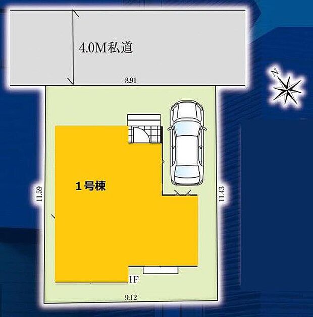 【全体区画図】空が広く大きく感じる安らぎ溢れる住環境です。交通量も少なく、穏やかで快適にお過ごし頂けそうです。敷地31坪超え、カースペース完備しております♪